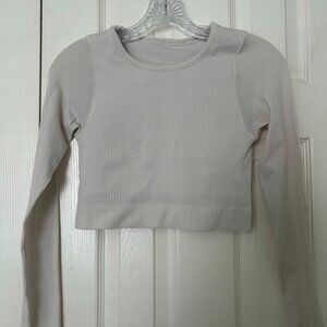 Lululemon Cream Ebb to Street Long-Sleeve Shirt
